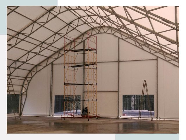 Шатровые ангары в Бийске