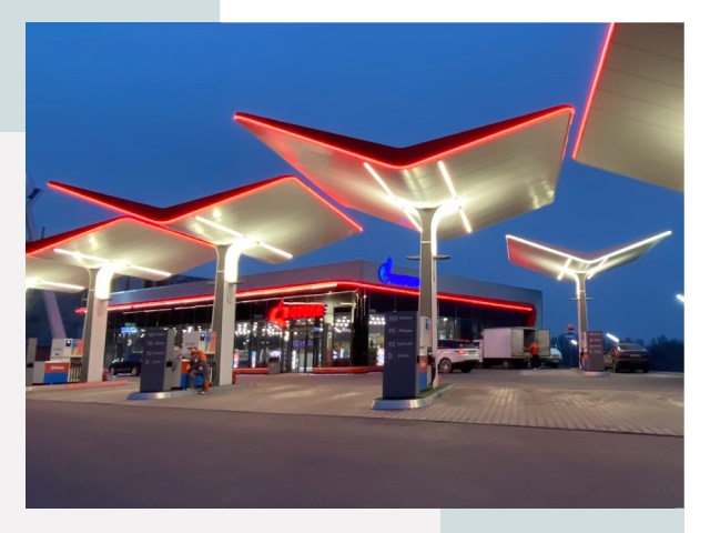 Навесы для АЗС в Бийске