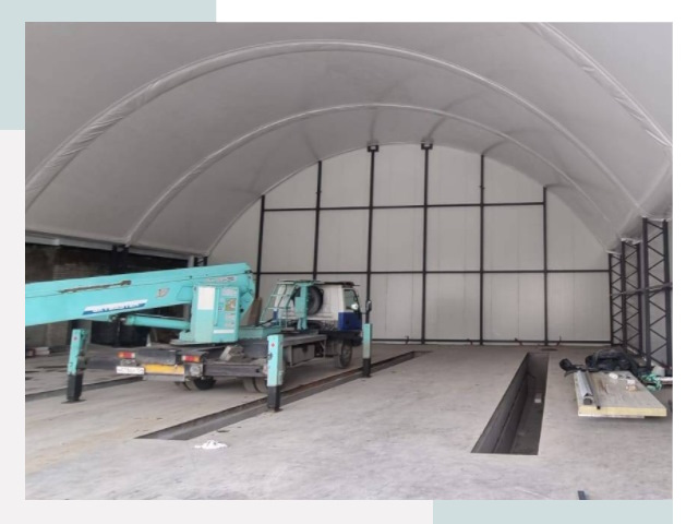 Внутреннее оснащение ангаров в Бийске