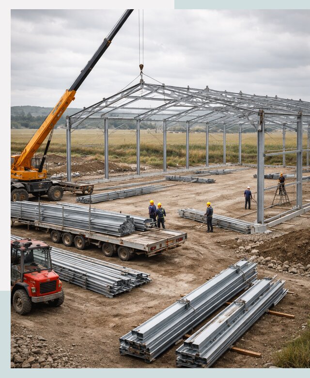 Строительство ангаров для сельхозтехники в Бийске под ключ