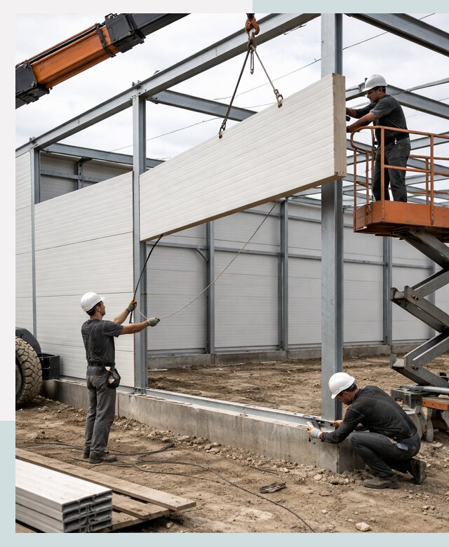 Строительство складов из сэндвич панелей в Бийске под ключ