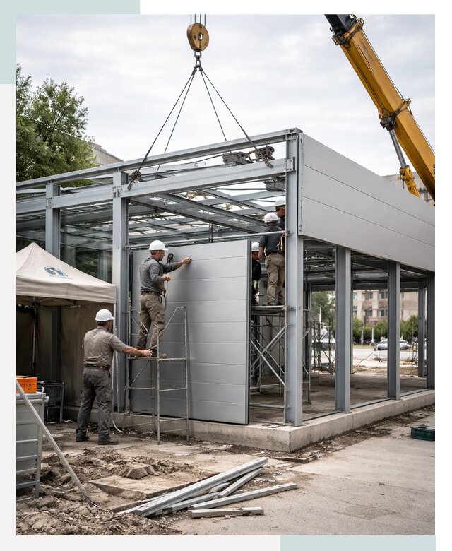 СтальСтрой-Бск: торговый павильон под ключ в Бийске от 36355 р.